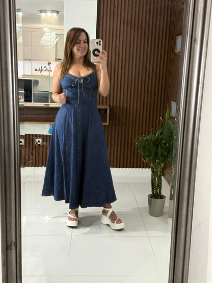 Vestido Denim Corset