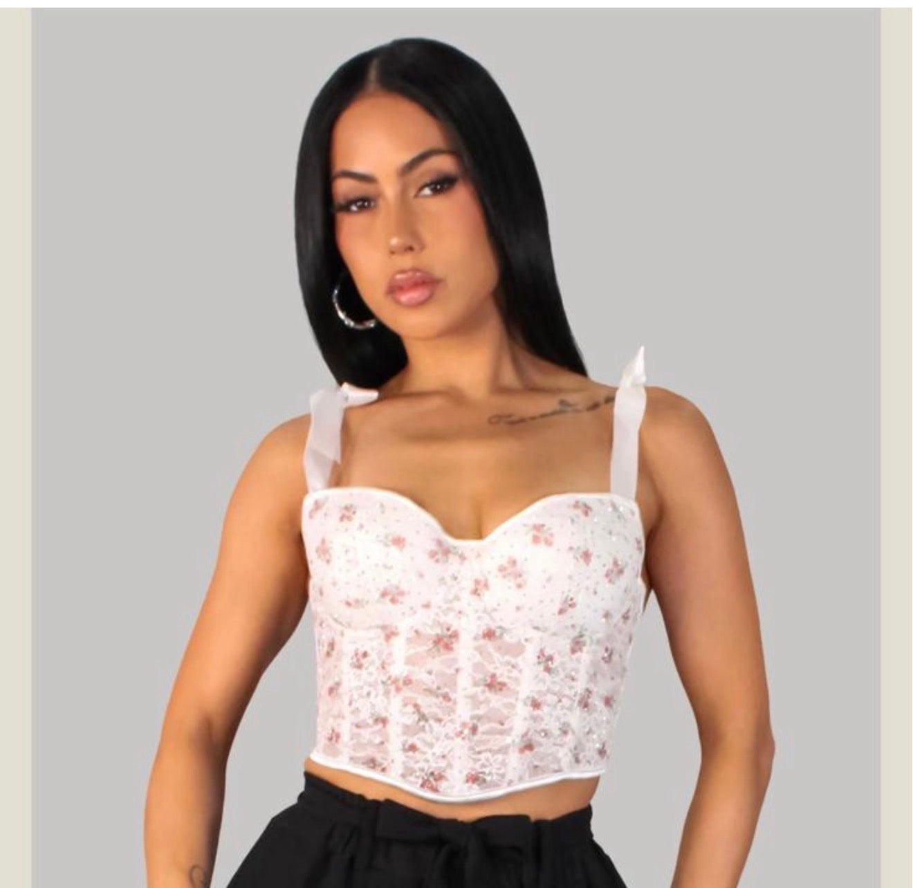 Floral Corset Top