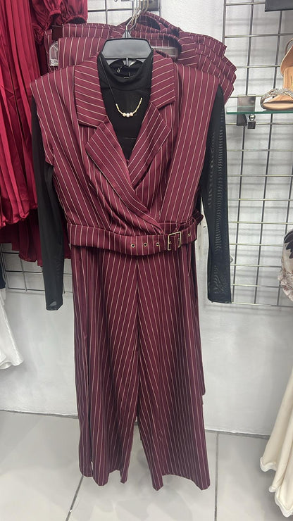 Conjunto de rayas vino