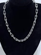 Collar Cadena Eslabón Plateado