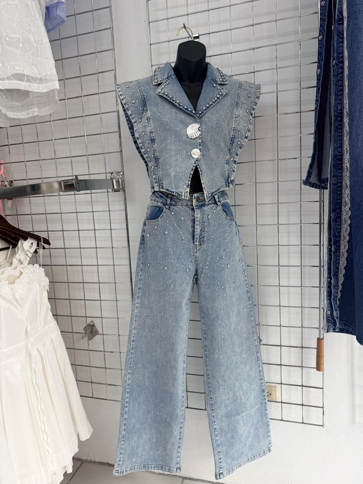 Set Denim Cristales