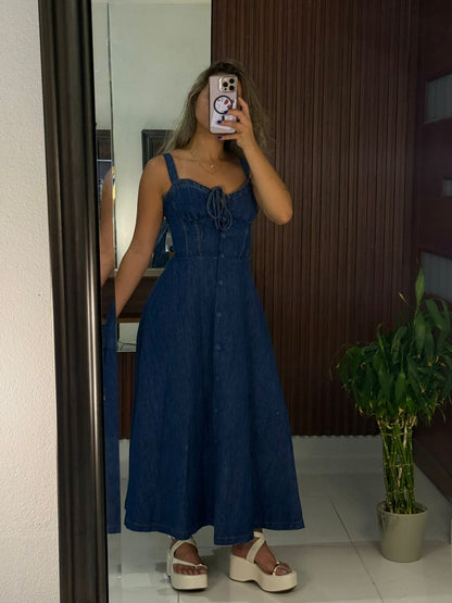 Vestido Denim Corset